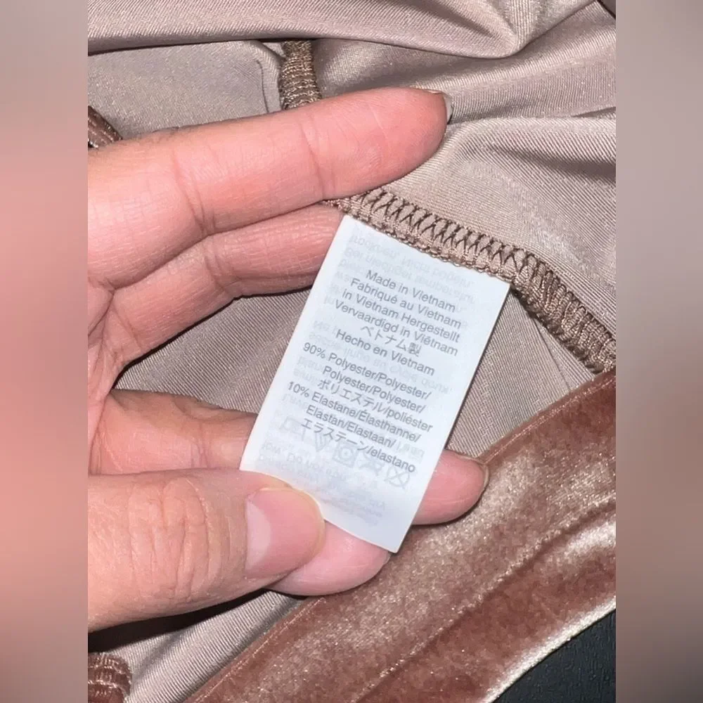 Madewell Light Brown/beige Velvet Front Tie Cardigan EUC Size XL - Picture 5 of 5